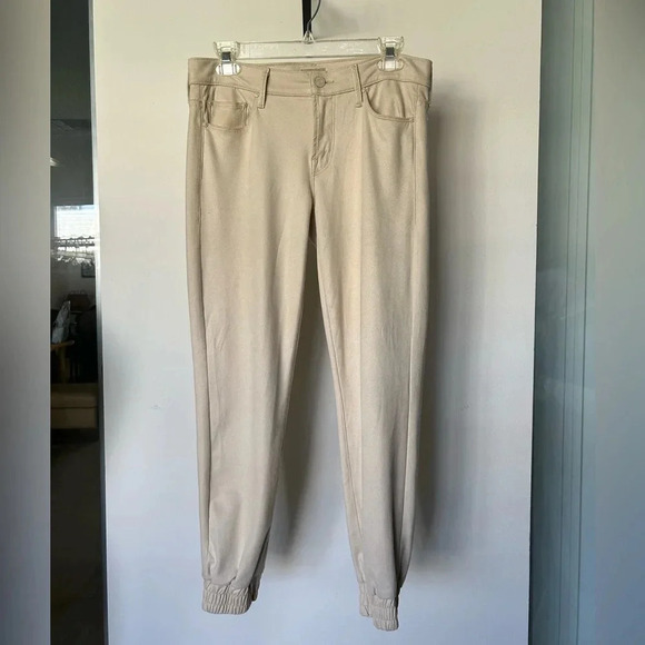 Mother The Trainer Ivory Jogger pants Size 26 - Picture 2 of 11